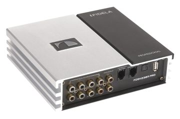 Amplificator cu DSP Nakamichi FDSK230A-PRO 4x35 watts rms în 4 ohmi, 8 canale, fibră optică, usb player, BT player