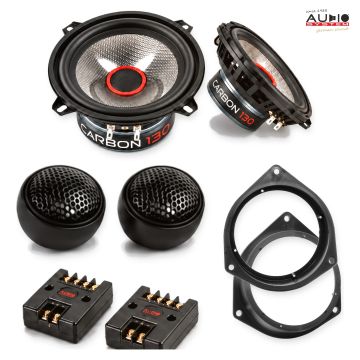 Pachet difuzoare Fiat Fiorino (225) 2008-2015 Audio System CARBON componente dedicate uși față
