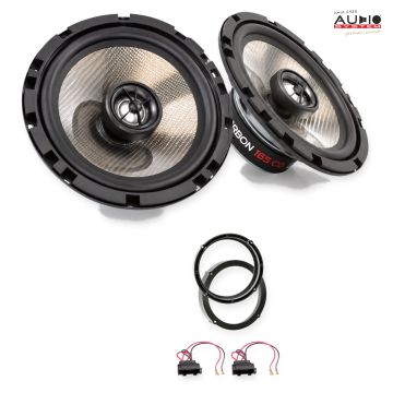 Pachet difuzoare VW Golf VI (1K) 2008-2012 Audio System CARBON coaxiale dedicate uși spate