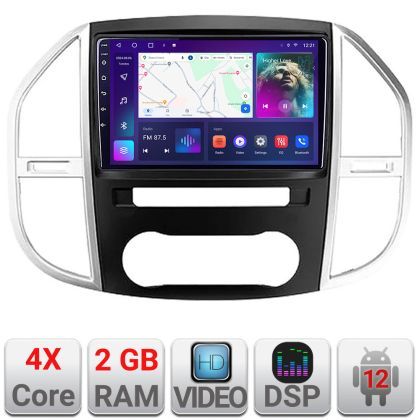 Navigatie Mercedes Vito w447 2016- Android radio gps internet 2+32 Kit-w447+EDT-E210