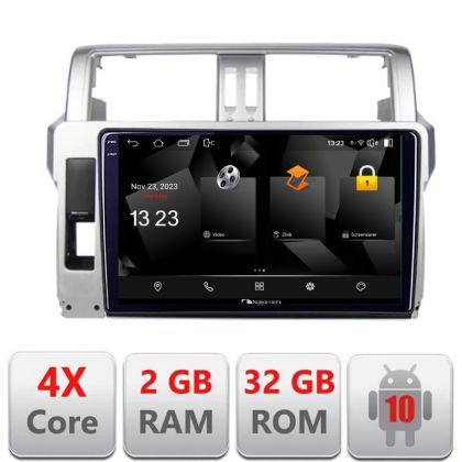 Navigatie Toyota Landcruiser J150 Prado 2014-2017 5230-065 Android Ecran 720P Quad Core 2+64 carplay android auto