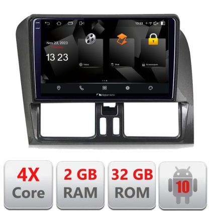 Navigatie dedicata Nakamichi Volvo XC60 2014-2018 sistem Sensus Connect 5230-272-14  Android Ecran 720P Quad Core 2+64 carplay android auto