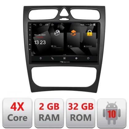 Navigatie Mercedes CLK facelift Android radio gps internet quad core 2+64 carplay android auto