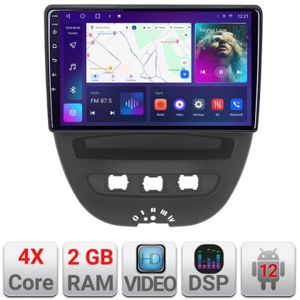 Navigatie Citroen C1 Peugeot 107 Toyota Aygo 2005-2014 Android radio gps internet 2+32 KIT-C1+EDT-E210