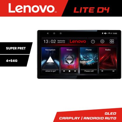 Navigatie Alfa Romeo 159 2005-2011 Lenovo QLED 1K 4+64 WIFI 5Ghz carplay android auto Android Kit-+EDT-LITE-D4-9-4+64