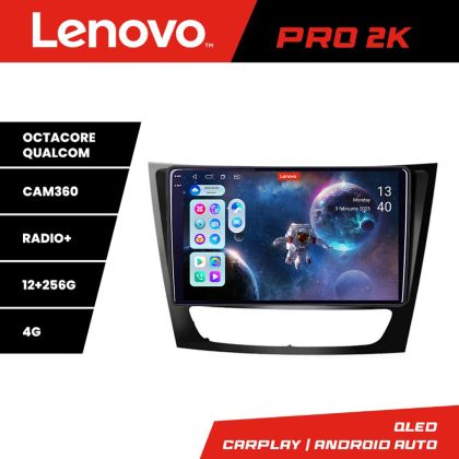 Navigatie Mercedes W211 W219 Lenovo Kit-090 8 core QLED 2K 12+256 360 Android Waze USB Navigatie Internet Youtube Radio