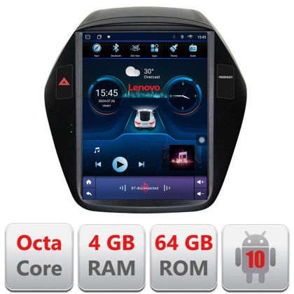 Navigatie Hyundai IX35 2010-2015 tip tesla radio gps internet 8 Core 4+64 360 4G carplay android auto  kit-tesla-361+EDT-E42