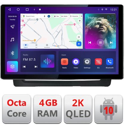 Navigatie dedicata Mitsubishi ASX 2020 N-asx2020 Edonav ecran 13" 2K 4+32 Android Waze USB Navigatie 4G 360 Toslink Youtube Ra