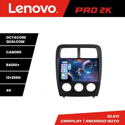 Navigatie Dodge Caliber 2010-2012 Lenovo Kit-CALIBER 8 core QLED 2K 12+256 360 Android Waze USB Navigatie Internet Youtube Radio