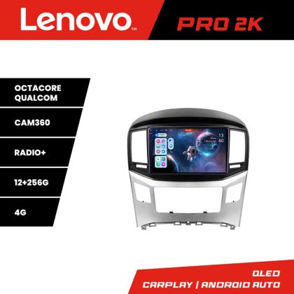 Navigatie Hyundai H1 Starex 2016- Lenovo Kit-H1 8 core QLED 2K 12+256 360 Android Waze USB Navigatie Internet Youtube Radio