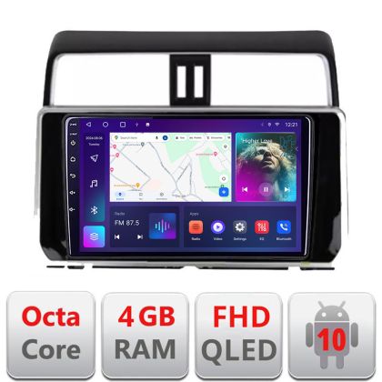 Navigatie Toyota Prado J150 2018- B-1065 Android Ecran QLED octa core 4+64 carplay android auto KIT-1065+EDT-E310V3