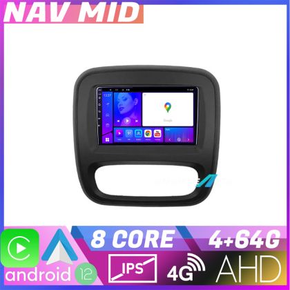 Navigatie Renault Trafic 2014 2017 KIT rt09 EDOTEC-LITE Android Ecran 720P Octa Core 4 64 Carplay