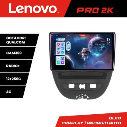 Navigatie Citroen C1 Peugeot 107 Toyota Aygo 2005-2014 Android radio gps internet 8 core QLED 2K 12+256 360 Lenovo