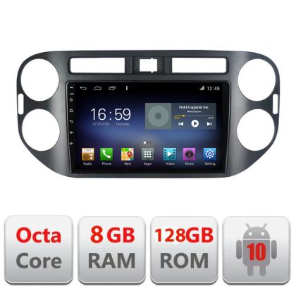 Navigatie VW TIGUAN si Golf Plus 2007-2011 Android radio gps internet Octa Core 8+128 LTE