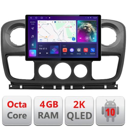 Navigatie dedicata Opel Movano, Renault Master 2010-2021 Edonav ecran 13" 2K 4+32 Android Waze USB Navigatie 4G 360 Toslink Yotube V2