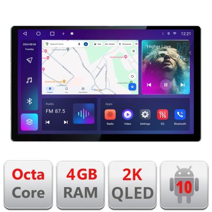 Navigatie dedicata Skoda Octavia 3 N-279 Edonav ecran 13" 2K 4+32 Android Waze USB Navigatie 4G 360 Toslink Youtube Radio KIT-