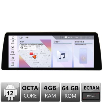 Navigatie BMW Seria 5 E60 2006-2012 cu ecran CCC Android ecran 10.25" 4+64 4G BT