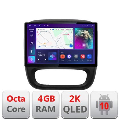 Navigatie dedicata Renault Trafic 2014-2017 N-rt09 Edonav ecran 13" 2K 4+32 Android Waze USB Navigatie 4G 360 Toslink Youtube V2