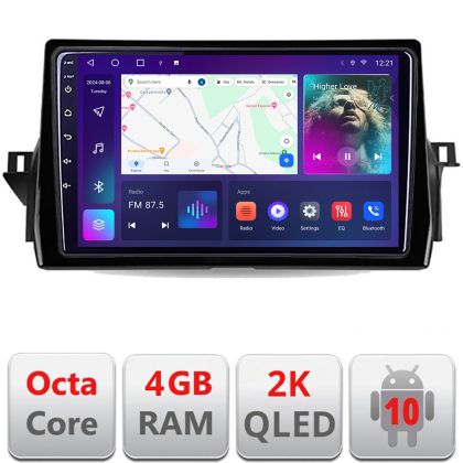 Navigatie Toyota Camry 2021- C-camry2021 Android Octa Core Ecran 2K QLED GPS 4G 4+32GB 360 kit-camry2021+EDT-E410-2K