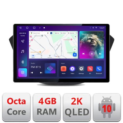 Navigatie dedicata Ford Transit Quad Core N-845 Edonav ecran 13" 2K 4+32 Android Waze USB Navigatie 4G 360 Toslink Youtube Rad