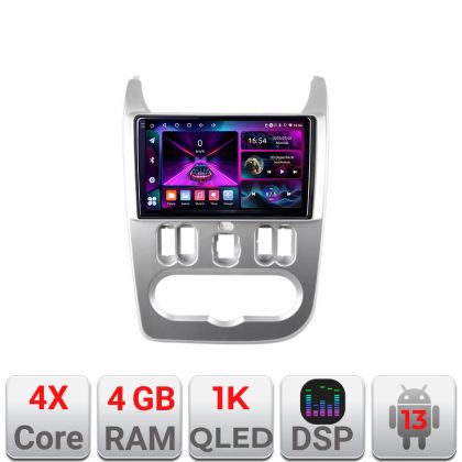 Navigatie Dacia Duster 2010-2012 A-099  4+64 InCell Display 1K Android Waze USB Navigatie Internet Youtube Radio