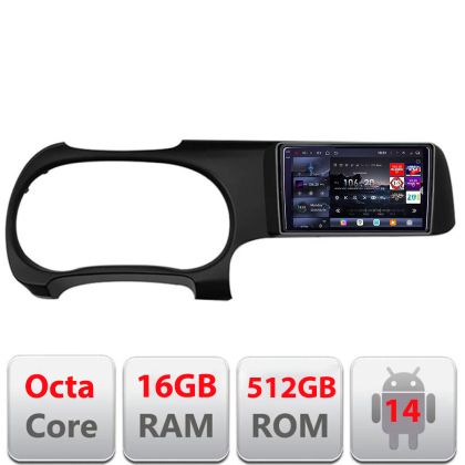 Navigatie Hyundai I10 2019+ Edotec Kit-I10 8 core QLED 2K 12+256GB 360 Android Waze USB Navigatie Internet Youtube Radio