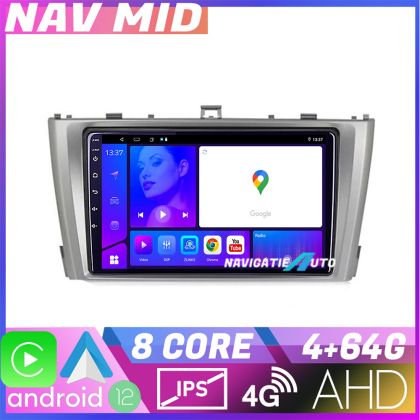 Navigatie Toyota Avensis 2009 2015 KIT TY12 EDOTEC-LITE Android Ecran 720P Octa Core 4 64 Carplay