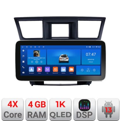 Navigatie Toyota Highlander 2007-2013 Edotec 4+64 12.3 inch Incell 1K android Wifi 5Ghz gps internet