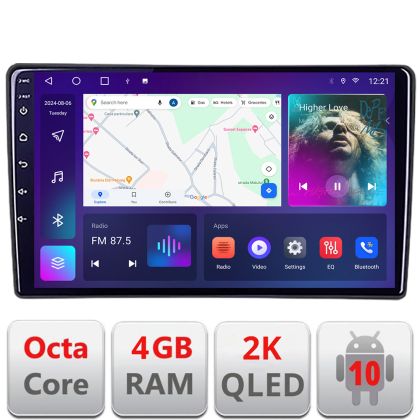 Navigatie Toyota Auris 2007-2013 C-auris-2013 Android Octa Core Ecran 2K QLED GPS 4G 4+32GB 360 kit-auris-2013+EDT-E410-2K