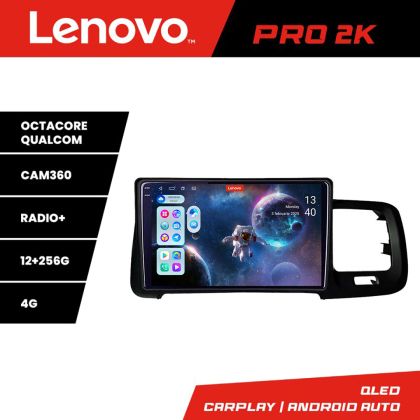 Navigatie Volvo S60 2014-2018 cu sistem Sensus Connect Lenovo Kit-s60-14 8 core QLED 2K 12+256 360 Android Waze USB Navigatie Internet Youtube R