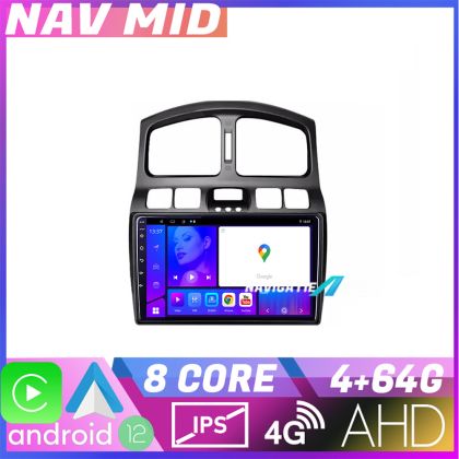 Navigatie Hyundai Santa Fe 2000 2006 EDOTEC-LITE Android Ecran 720P Octa Core 4 64 Carplay