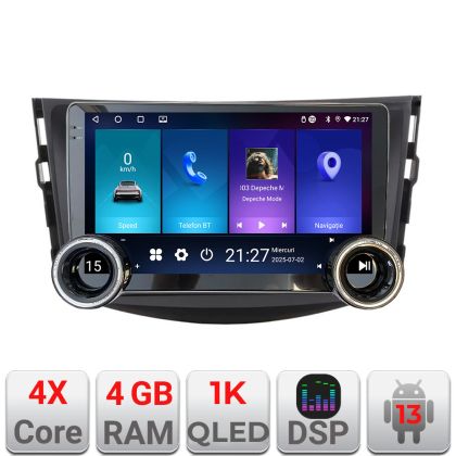 Navigatie Toyota RAV4 Kit-018 Edotec  4+64 10.5 inch Incell 1K android Wifi 5Ghz gps internet
