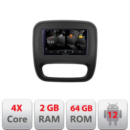Navigatie Renault Trafic 2014-2017 5230-rt09 Android Ecran 720P Quad Core 2+64 carplay android auto v1