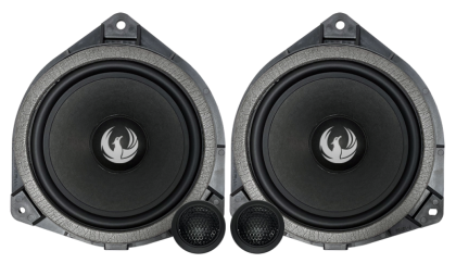 Set 2 Difuzoare componente, TOYOTA pe 2 căi, 6,5” (165 mm) cu filtre și cabluri plug & play, 90 W RMS/180 W MAX, 4 Ohmi, Phoenix Gold, ZDST6CS