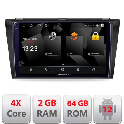 Navigatie Mazda 3 2009-2014 5230-034 Android Ecran 720P Quad Core 2+64 carplay android auto