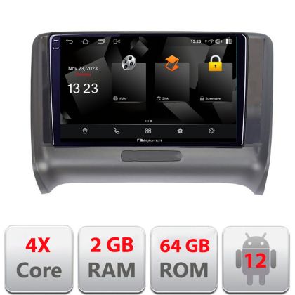 Navigatie Audi TT 2004-2011 Quad Core 5230-078 Android Ecran 720P Quad Core 2+64 carplay android auto