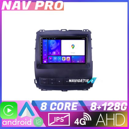 Navigatie Toyota Prado J120 2002 2009 KIT j120 EDOTEC-LITE Android Ecran 720P Octa Core 8 128 Carplay v1