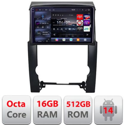 Navigatie Kia Sorento 2009-2013 Edotec Kit-041 8 core QLED 2K 12+256GB 360 Android Waze USB Navigatie Internet Youtube Radio