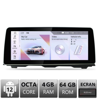 Navigatie BMW Seria 5 F10 2010-2011 cu ecran CIC Android ecran 10.25" 4+64 4G BT