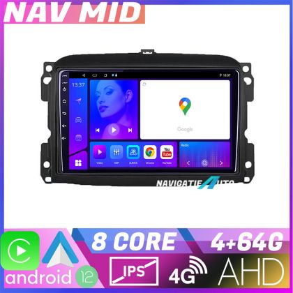 Navigatie Fiat 500L 2012 2017 KIT 500L EDOTEC-LITE Android Ecran 720P Octa Core 4 64 Carplay
