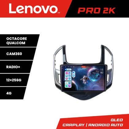 Navigatie Chevrolet Cruze 2013- Lenovo Kit-1267 8 core QLED 2K 12+256 360 Android Waze USB Navigatie Internet Youtube Radio