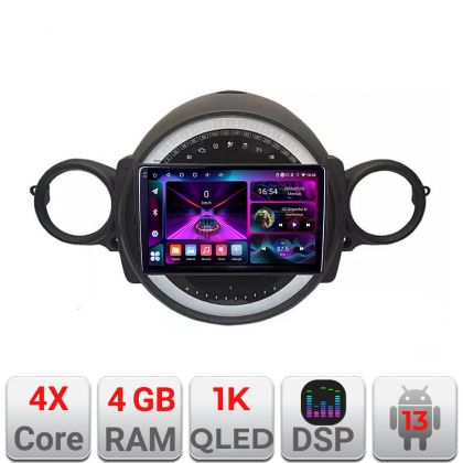 Navigatie Mini 2007-2011  4+64 InCell Display 1K Android Waze USB Navigatie Internet Youtube Radio Kit-mini-01+EDT-E209-RK