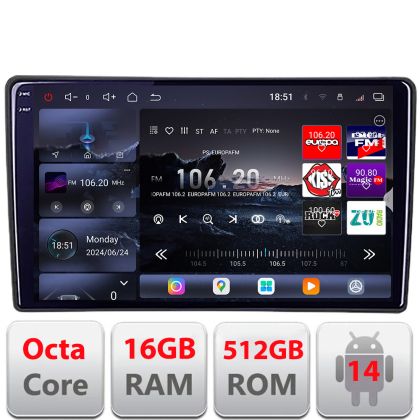 Navigatie Kia Sorento 2012-2015 Edotec Kit-SORENTO12 8 core QLED 2K 12+256GB 360 Android Waze USB Navigatie Internet Youtube Radio