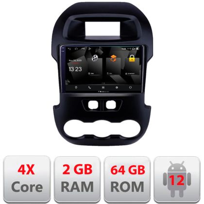 Navigatie Ford Ranger 2011-2015 Android Ecran 720P Quad Core 2+64 carplay android auto