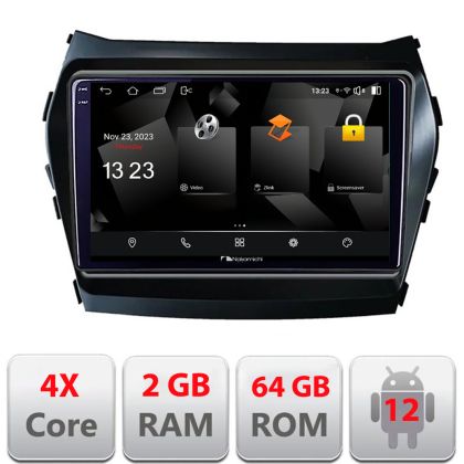 Navigatie Hyundai Santa Fe IX45 2012-2017 5230-209 Android Ecran 720P Quad Core 2+64 carplay android auto