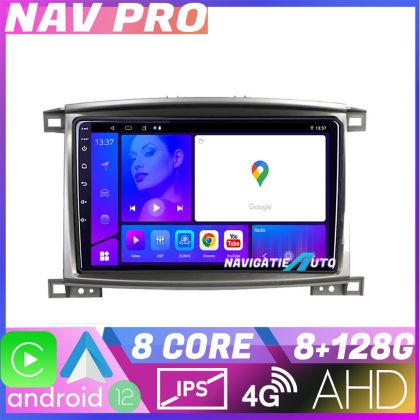Navigatie Toyota Land Cruiser L100 2002 2008 KIT L100 EDOTEC-LITE Android Ecran 720P Octa Core 8 128 Carplay v1