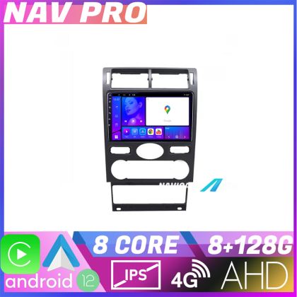 Navigatie Ford Mondeo intre anii 2004 2007 EDOTEC-LITE Android Ecran 720P Octa Core 8 128 Carplay