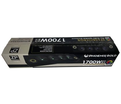 Cutie cu difuzoare iluminate Phoenix Gold 1700W ieșire SPL 2 x 4 OHM 4 x difuzoare midrange 2 x tweetere pro audio