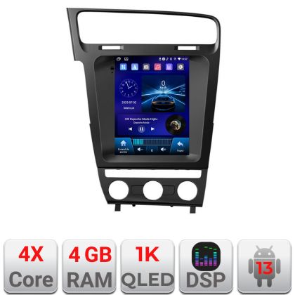 Navigatie VW Golf 7 tip tesla radio gps internet 4 Core carplay android auto 4+64 Incell Display kit-tesla-491+EDT-E220-RK