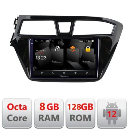 Navigatie Hyundai i20 2015-2018 5960Pro-517 Android Octa Core Qualcomm 2K Qled 8+128 DTS DSP 360 4G Optical